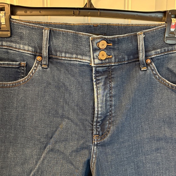 Express Dark Blue Ankle Jeans - Picture 4 of 4